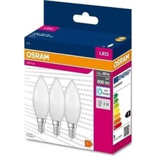 Osram Ledvalue 75W (60W) 3 Lü LED Mum Ampul Beyaz - 6500K E14