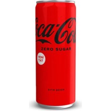 Coca-Cola Coca Cola Zero Sugar 250 ml Kutu 5 * Adet
