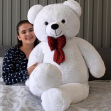 Özgüner Oyuncak 160 cm Dev Pelüş Ayı, Papyonlu ve Sevimli Büyük Boy Ayıcık, Yumuşak Sarıl