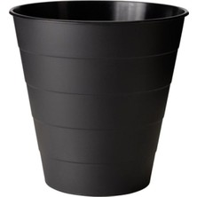 Çöp Kutusu Saksı, Siyah, 10 Lt, Çap 28 Cm, Yükseklik 28 cm