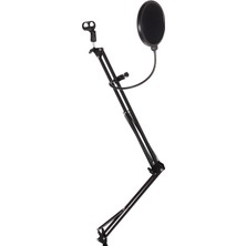 Lastvoice NB40 Pro Mikrofon Standı + Ps-01 Pop Filter (50X50 Büyük Boy)