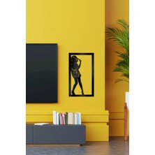 Moontime Alaçatı Casual Fashion Style Woman Ahşap Duvar Dekoru