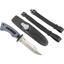 Cressi Norge Bıçak Kılıf ve Bağlantı Aparatları ile Tam Takım Halinde Bıçak Siyah 228 mm