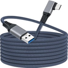 ile Uyumlu Link Kablosu 6mt 5gbps USB Hızlı Veri Aktarımı Hızlı Şarj Usb-C 2 Uyumlu Type C To