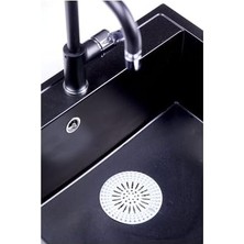 Seahome Süzgeçli Lavabo Banyo Küvet Tıkacı, Yuvarlak Evye Küvet Banyo Gider Kapağı Beyaz Ren