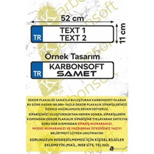 Karbonsoft Kişiye Özel Ahşap Dekor Plaka, Araba Plaka, Isimli Plaka, Cam Önü Plakası, Aksesuar