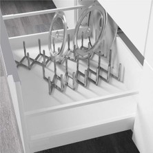 Ikea Tencere Kapaklığı Paslanmaz Çelik Uzayabilir, Gri, 14X10 cm