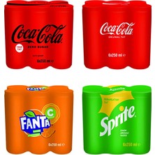 Coca-Cola Coca Cola Kutu Karma Mix-2 24X250 ml