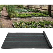 Taban Örtüsü 1 mt x 10 mt Sera Yer Malç Naylonu Uv Katkılı Siyah Ot Engelleme Peyzaj Sulzer Ku