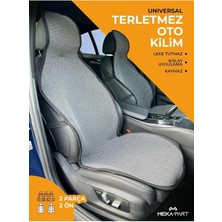 Meka Part Terletmez Koltuk Koruyucu Kılıf Füme Universal 2 Parça Ön