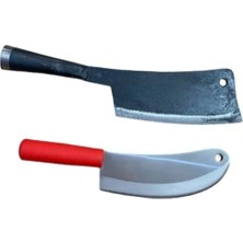 Mobilreyon 2 Parça Satır Set, Dövme Et Satırı ve Salata Soğan Bıçak