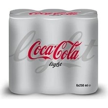 Coca-Cola Coca Cola  Light 250 ml 6'lı