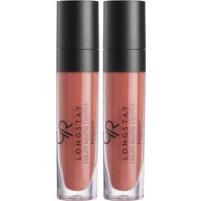 Lipstick No 42 - Bulaşmayan Kalıcı Likit Mat Ruj 2 Paketi
