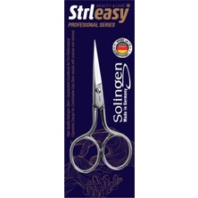 Strleasy 6360 Solingen Çelik Kaş-Bıyık Makası, Paslanmaz Çelik, Profesyonel Hassas Kesim
