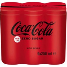 Coca-Cola Coca Cola Zero Sugar Kola 9X250 ml 5 * Adet