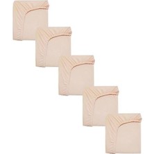 Cotenconcept 5 Adet 50 x 90 + 10 cm Anne Yanı Lastikli Penye Kumaş Bebek Çarşafı