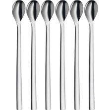 Wmf Nuova 6 Parça Uzun Kaşık Seti, 22 Cm, Latte Macchiato, Kokteyl ve Tatlı Kaşığı, Cromarga