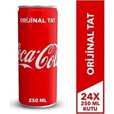 Coca-Cola Coca Cola 250 ml Kutu, 24'lü Paket