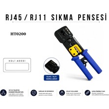 For Line Forlıne Soket Pensesi HT0200 RJ45/RJ11 Yeni Nesil Ikili Pense