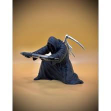 Ölüm Meleği Azrail Kalemlik - Özel Masaüstü Dekorasyonu Biblo Gotik ve Gizemli - Grim Reaper P