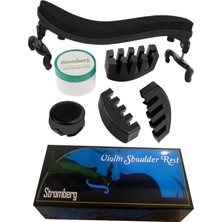 Stromberg Keman Yastığı 4/4-3/4 + Reçine + Susturucu Keman Için Uyumlu