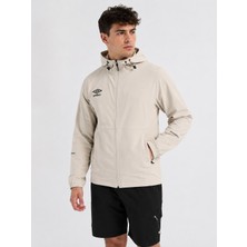 Umbro Milo Hooded Erkek Taş Gri Fermuarlı Kapüşonlu Spor Sweatshirt - FC0501