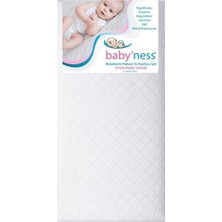 Asitan Bebek Oyun Parkı Yatağı Beyaz 60X120CM Beşik Döşek Yatağı Sıvı Geçirmez Leke Tutmaz