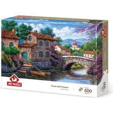 Asitan Çiçekli Kanal 500 Parça Puzzle