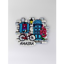 Mundy Amasra Temalı Polyester Kabartmalı  Magnet  7 x 6,5 cm – Dekoratif Hediyelik Buzdolabı Süsü  (KOD:1790)