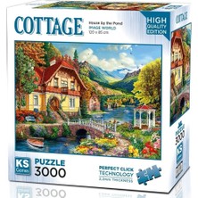 Asitan 3000 Parça Gölet Kenarındaki Ev Puzzle