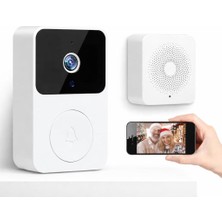 Asitan Kablosuz Görüntülü Akıllı Kapı Zili - Wifi Gece Görüşlü Kamera, Ses Değiştirme Özelli�