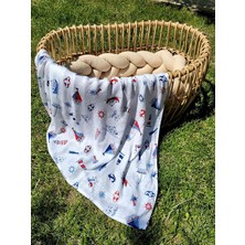 Asitan Alpar Tekstil Bambu Müslin Örtü & Battaniye 120X120CM (Gemi)
