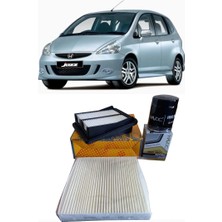 Moontime Alaçatı 2006-2008 Honda Jazz 1.4 Filtre Bakım Seti Hava Polen Yağ Filtresi Peryodik Bakım Seti 1.kalite