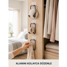 Astraltech 3 Adet Çok Amaçlı Yapışkanlı Askı Pratik Duvar Tipi Düzenleyici