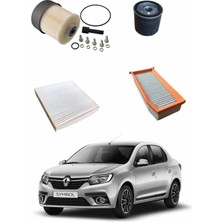 Moontime Alaçatı Renault Clıo Symbol 1.5 Dci Euro 5 Uyumlu Dizel Bakım ve Filtre Seti NKSET1007