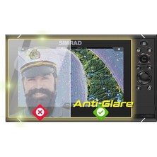 Simrad Fishfinder Için Ipg Anti-Glare Parlama Önleyici Mat Ekran Koruyucu (Nss9 EVO3S 9 Inch Chart