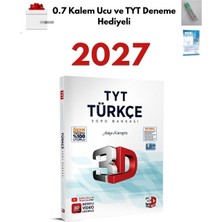 3D Yayınları 2027 Tyt Türkçe Soru Bankası + Tyt Deneme ve Kalem Ucu Hediyeli
