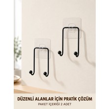 Masa Dostu 2 Adet Yapışkanlı Duvar Askısı Pratik Çok Amaçlı Düzenleyici Askı Tdms-07