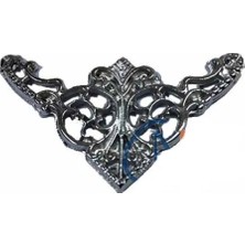 Hace Bazaar Dekoratif Köşe Süsü, Köşelik - Küçük, 19X34MM, Nikel, 1 Adet