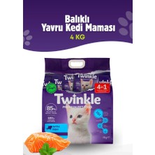 Twinkle Yavru Kediler Için Balıklı Tam ve Dengeli Kedi Maması 4 kg