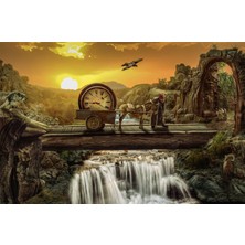 Asitan 2000 Parça Zaman Köprüsü Puzzle - 46005 - Karton - Fantastik Tema
