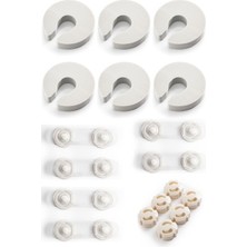 Asitan 6 Adet Sünger Kapı Durdurucu + 6 Adet Priz Kapağı + 6 Adet Mini Çok Amaçlı Kilit
