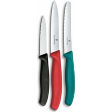 Victorinox 6.7116.34C1 Swiss Classic 3lü Bıçak Set, Renkli