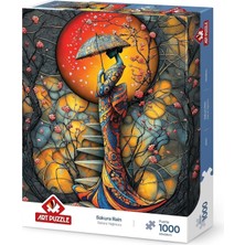 Asitan Sakura Yağmuru 1000 Parça Puzzle