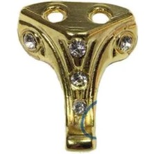 Hace Bazaar Moda Taşlı Ahşap, Mdf, Sunta Sandık Ayağı, Kutu Ayak 2,5 cm - Sarı