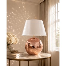 The Vibe Concept Luna Mirror Rose Abajur – Disko Topu Tasarım Dekoratif Abajur