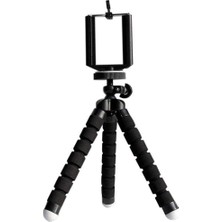 27030 Mini Esnek Ahtapot Tripod Selfie Masa Üstü Standı Siyah