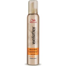 Wella Wellaflex Curls & Waves Güçlü Tutuş Saç Köpüğü 200 Mililitre