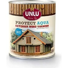 Ünlü Protect Aqua Su Bazlı Dış Cephe Vernik 1l (Şeffaf Mat)