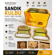 Tellioğlu Sam Sac Büyük 4 Parmak Sandık Kulpu 24 Adet Kovan Taşıma Kulpu Dayanıklı Metal Yapı